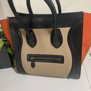 Tri color Celine phantom Luggage tote